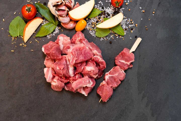 Berkshire Diced pork shoulder (Souvlaki) 1"